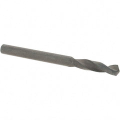 Guhring - 4.45mm 118° Spiral Flute High Speed Steel Screw Machine Drill Bit - Oxide Finish, Right Hand Cut, 24mm Flute Length, 58mm OAL, Standard Point, Straight Shank - Americas Industrial Supply