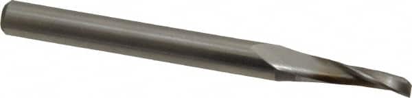 Onsrud - 3/16" Cutting Diam x 5/8" Length of Cut, 1 Flute, Upcut Spiral Router Bit - Uncoated, Right Hand Cut, High Speed Steel, 2-7/8" OAL x 1/4" Shank Diam, Single Edge, 19 to 32° Helix Angle - Americas Industrial Supply