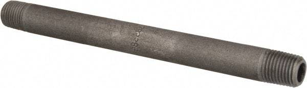 Value Collection - Schedule 80, 1/4" Diam x 6" Long Black Pipe Nipple - Threaded - Americas Industrial Supply