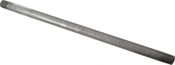 Value Collection - Schedule 80, 1/4" Diam x 12" Long Black Pipe Nipple - Threaded - Americas Industrial Supply