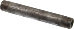 Value Collection - Schedule 80, 3/8" Diam x 4-1/2" Long Black Pipe Nipple - Threaded - Americas Industrial Supply