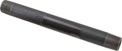 Value Collection - Schedule 80, 3/8" Diam x 6" Long Black Pipe Nipple - Threaded - Americas Industrial Supply