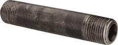 Value Collection - Schedule 80, 1/2" Diam x 4" Long Black Pipe Nipple - Threaded - Americas Industrial Supply