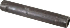 Value Collection - Schedule 80, 1/2" Diam x 5" Long Black Pipe Nipple - Threaded - Americas Industrial Supply