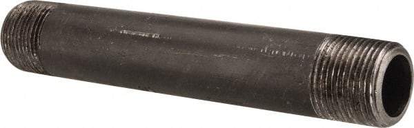 Value Collection - Schedule 80, 3/4" Diam x 6" Long Black Pipe Nipple - Threaded - Americas Industrial Supply