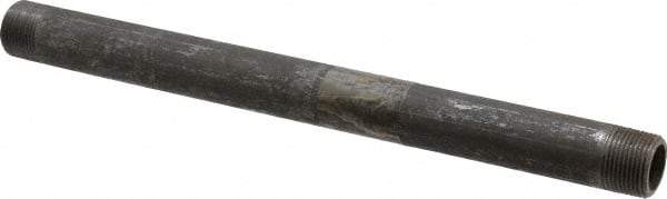 Value Collection - Schedule 80, 3/4" Diam x 12" Long Black Pipe Nipple - Threaded - Americas Industrial Supply