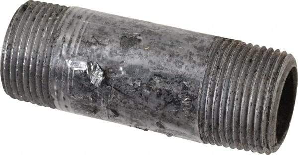 Value Collection - Schedule 80, 1" Diam x 3-1/2" Long Black Pipe Nipple - Threaded - Americas Industrial Supply