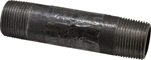 Value Collection - Schedule 80, 1" Diam x 5" Long Black Pipe Nipple - Threaded - Americas Industrial Supply