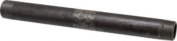 Value Collection - Schedule 80, 1" Diam x 12" Long Black Pipe Nipple - Threaded - Americas Industrial Supply