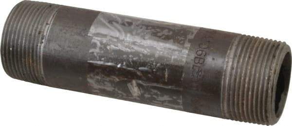 Value Collection - Schedule 80, 1-1/4" Diam x 5-1/2" Long Black Pipe Nipple - Threaded - Americas Industrial Supply