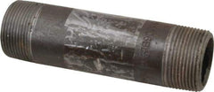 Value Collection - Schedule 80, 1-1/4" Diam x 5-1/2" Long Black Pipe Nipple - Threaded - Americas Industrial Supply