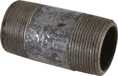 Value Collection - Schedule 80, 1-1/2" Diam x 3-1/2" Long Black Pipe Nipple - Threaded - Americas Industrial Supply