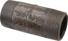 Value Collection - Schedule 80, 1-1/2" Diam x 4" Long Black Pipe Nipple - Threaded - Americas Industrial Supply