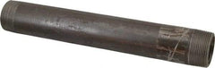 Value Collection - Schedule 80, 1-1/2" Diam x 12" Long Black Pipe Nipple - Threaded - Americas Industrial Supply