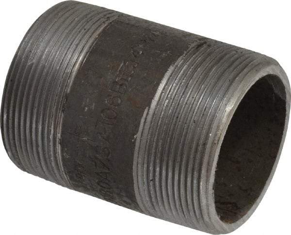 Value Collection - Schedule 80, 2" Diam x 3" Long Black Pipe Nipple - Threaded - Americas Industrial Supply