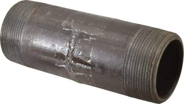 Value Collection - Schedule 80, 2" Diam x 6" Long Black Pipe Nipple - Threaded - Americas Industrial Supply