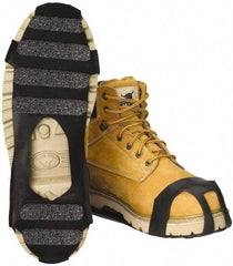 Winter Walking - Size 8-9.5, (Women's Size 9.5-11.5) Overshoe Cleat - Grit Traction, Black - Americas Industrial Supply