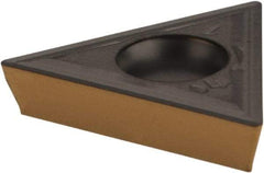Iscar - TPMT321 Grade IC807 Carbide Turning Insert - TiAlN Finish, 60° Triangle, 3/8" Inscr Circle, 1/8" Thick, 1/64" Corner Radius - Americas Industrial Supply