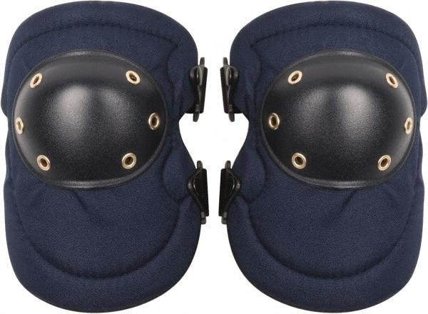 PRO-SAFE - Size Universal, Buckle Straps, Hard Protective Cap, Knee Pad - Foam Padding, Blue, 2 Elastic Straps, Polyester Cover - Americas Industrial Supply