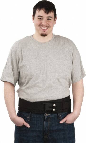 PRO-SAFE - Size S, Jam Lever Buckle, Nylon/Foam Belt - 26 to 36" Waist, 5" Wide, Black - Americas Industrial Supply