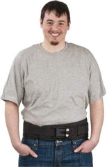 PRO-SAFE - Size M, Jam Lever Buckle, Nylon/Foam Belt - 36 to 48" Waist, 5" Wide, Black - Americas Industrial Supply