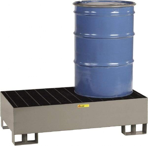 Little Giant - 66 Gal Sump, 2,000 Lb Capacity, 2 Drum, Steel Platform - 51" Long x 26" Wide x 16" High - Americas Industrial Supply