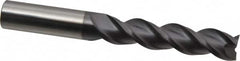 ProMax - 3/4", 3-1/4" LOC, 3/4" Shank Diam, 6" OAL, 3 Flute, Solid Carbide Square End Mill - Single End, AlTiN Finish, Spiral Flute, 40° Helix, Centercutting, Right Hand Cut, Right Hand Flute, Series 109 - Americas Industrial Supply