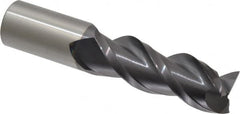 ProMax - 1", 2-3/4" LOC, 1" Shank Diam, 5" OAL, 3 Flute, Solid Carbide Square End Mill - Single End, AlTiN Finish, Spiral Flute, 40° Helix, Centercutting, Right Hand Cut, Right Hand Flute, Series 109 - Americas Industrial Supply