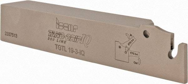 Iscar - TGT, Left Hand Cut, 1.75" Max Workpc Diam, TAG.. 6.., TAG.. 8.. Insert, Indexable Cutoff Toolholder - 3/4" Shank Width, 3/4" Shank Height, 4-1/2" OAL - Americas Industrial Supply