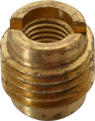 E-Z LOK - 5/16-24, Brass Knife Insert - 1/2" Drill, 1/2" Hole Diam, 5/8" Long, 3/4" Min Grip - Americas Industrial Supply