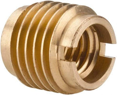 E-Z LOK - 3/8-16, Brass Knife Insert - 1/2" Drill, 1/2" Hole Diam, 5/8" Long, 3/4" Min Grip - Americas Industrial Supply