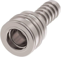 Made in USA - Hose Barb Pneumatic Hose Connector - Brass, 3/8" Body Diam, 3/8" Hose ID - Americas Industrial Supply
