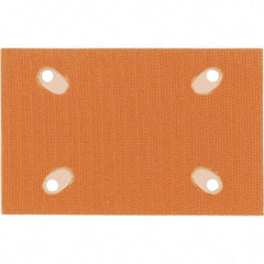 Dynabrade - 5 x 3-1/4" Rectangular Hook Face Backing Pad - Dynabug II Compatible, Screw Attachment, Nonvacuum Pad, 3/8" Thick, Medium Density, Short Nap - Americas Industrial Supply