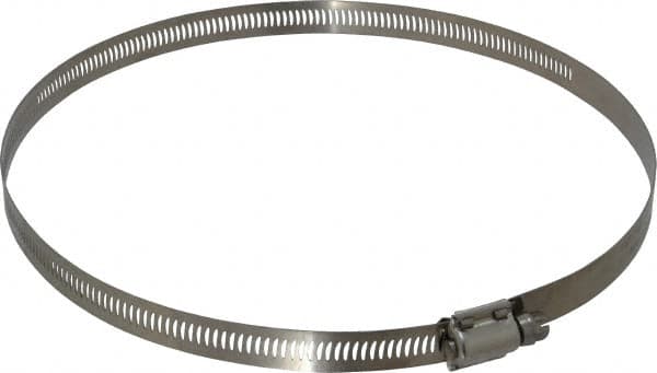 EVER-TITE Coupling Products - SAE Size 128, 2-1/2 to 8-1/2" Diam, Stainless Steel Worm Drive Clamp - 9/16" Wide, Material Grade 304 - Americas Industrial Supply