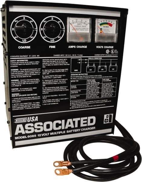 Associated Equipment - 12 Volt Battery Charger - 30 Amps - Americas Industrial Supply