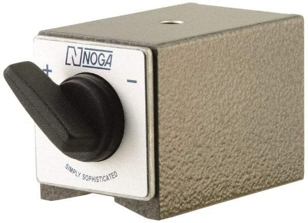Noga - 3" Long x 2" Wide x 55mm High Magnetic Indicator Base with On/Off Switch - 1,000 N Magnetic Pull - Americas Industrial Supply