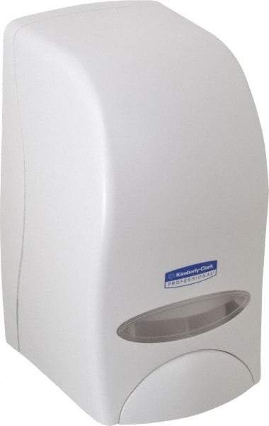 Kimberly-Clark Professional - 1000 mL Liquid Hand Soap Dispenser - Plastic, Hanging, White - Americas Industrial Supply