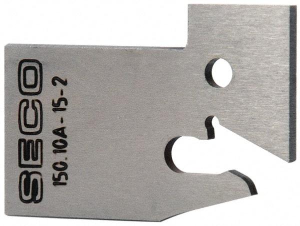 Seco - 0.61" Blade Height, 0.071" Blade Width, 1.303" OAL, Neutral Cut, Single End Indexable Cut-Off Blade - 150.10A Blade, 150.10 Series - Americas Industrial Supply