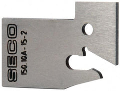 Seco - 0.61" Blade Height, 0.071" Blade Width, 1.303" OAL, Neutral Cut, Single End Indexable Cut-Off Blade - 150.10A Blade, 150.10 Series - Americas Industrial Supply