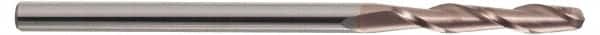 SGS - 3/4" Diam, 2-1/4" LOC, 2 Flute Solid Carbide Ball End Mill - TiCN Finish, Single End, 5" OAL, 3/4" Shank Diam, Spiral Flute - Americas Industrial Supply