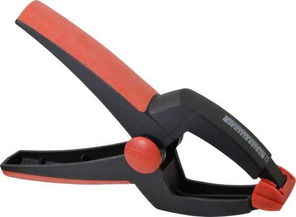 Bessey - 3" Jaw Opening Capacity, 2-3/4" Throat Depth, Spring Clamp - Plastic Body, Plastic Handle, Plastic Tip, 9" OAL - Americas Industrial Supply