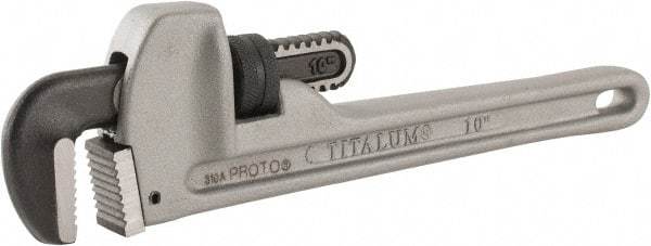 Proto - 10" Aluminum Straight Pipe Wrench - 6" Pipe Capacity - Americas Industrial Supply