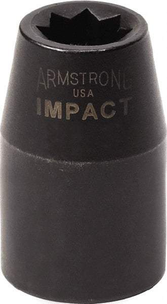 Armstrong - 1/2" Drive 3/8" Standard Impact Socket - 1-1/2" OAL - Americas Industrial Supply