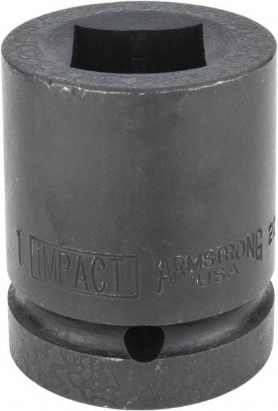 Armstrong - 1" Drive 1" Standard Impact Socket - 2-1/2" OAL - Americas Industrial Supply