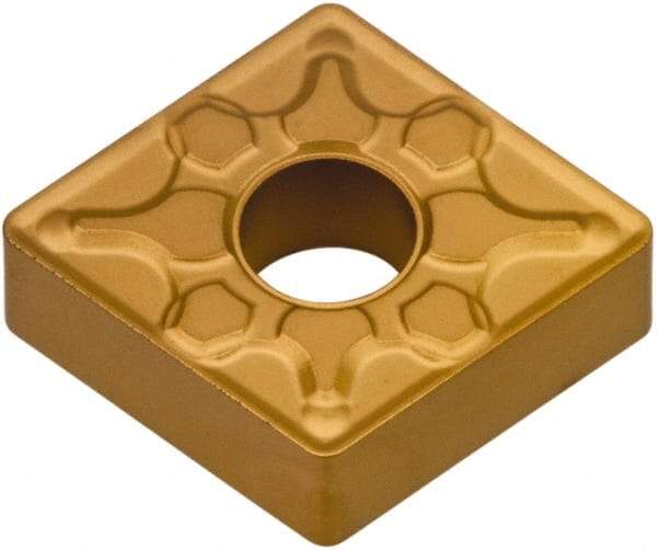 Interstate - CNMG432 IMR Grade IG125T Carbide Turning Insert - TiN/Al2O3/TiCN Finish, 80° Diamond, 1/2" Inscr Circle, 3/16" Thick, 1/32" Corner Radius - Americas Industrial Supply