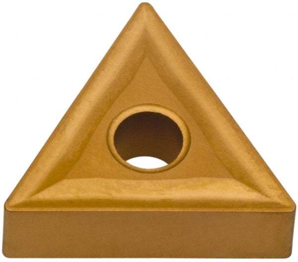 Interstate - TNMG431 IMF Grade IG125T Carbide Turning Insert - TiN/Al2O3/TiCN Finish, 60° Triangle, 1/2" Inscr Circle, 3/16" Thick, 1/64" Corner Radius - Americas Industrial Supply