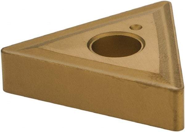 Interstate - TNMG432 IMF Grade IX225T Carbide Turning Insert - TiN/TiCN Finish, 60° Triangle, 1/2" Inscr Circle, 3/16" Thick, 1/32" Corner Radius - Americas Industrial Supply