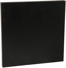 Made in USA - 3/4" Thick x 4' Wide x 4' Long, Recycled UHMW Sheet - Black, Shore D-67 Hardness, ±0.020 Tolerance - Americas Industrial Supply
