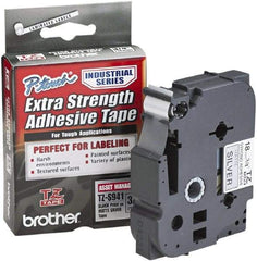 Brother - 3/4" Wide, Silver Tape Cassette - For Label Maker - Americas Industrial Supply