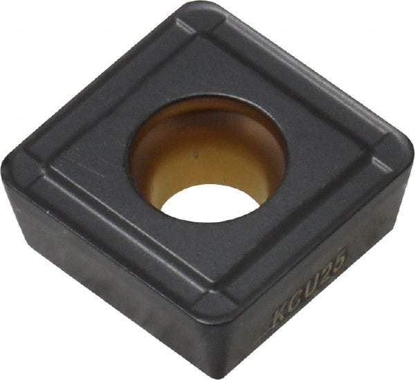 Kennametal - SPPX120412 HP Grade KCU25 Carbide Indexable Drill Insert - TiCN/Al2O3 Finish, 0.494" Inscribed Circle - Americas Industrial Supply